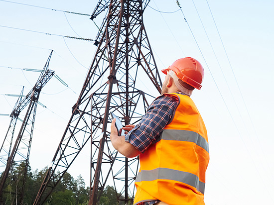 An electrical engineer working